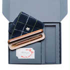 名入れ Pubre 木製ボールペン ＆ POLO ハンカチ セット | ［ボールペン］ウォールナット / ［タオル］ネイビー