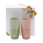 名入れ サーモス 長寿祝い向け 真空断熱タンブラー ペアセット［JDM-420］ | (A)オリーブグリーン × (B)ローズベージュ