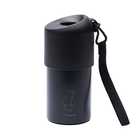 名入れ ボトルインボトル [女性向けデザイン] | 6.ブラック（ストラップタイプ）