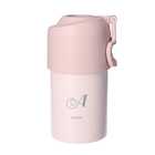 名入れ ボトルインボトル [イニシャル・ネーム デザイン] | 5.ピンクベージュ（折りたたみハンドルタイプ）