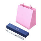 名入れ SWAROVSKI スワロフスキー ボールペン ショッパー付 | （ショッパー）ピンク×（ボールペン）ホワイト