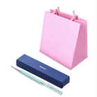 名入れ SWAROVSKI スワロフスキー ボールペン ショッパー付 | （ショッパー）ピンク×（ボールペン）ライトグリーン