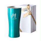 名入れ ステンレスタンブラー 420ml [保冷保温/ギフトボックス付き] | ブルー