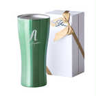 名入れ ステンレスタンブラー 420ml [保冷保温/ギフトボックス付き] | グリーン