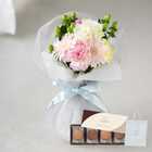 【送料無料】スタンディングブーケとゴディバクッキーセット[GODIVAショッパー付き] | パステルミックス