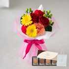 【送料無料】スタンディングブーケとゴディバクッキーセット[GODIVAショッパー付き] | ビビッドミックス