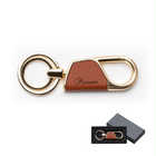 名入れ カラビナ キーリング（ラウンド型）[BOX付き] | ゴールド