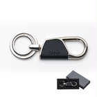 名入れ カラビナ キーリング（ラウンド型）[BOX付き] | シルバー