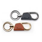 ペア 名入れ カラビナ キーリング（ラウンド型）[BOX付き] | (A)ブラック＆(B)ゴールド