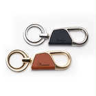 ペア 名入れ カラビナ キーリング（ラウンド型）[BOX付き] | (A)シルバー＆(B)ゴールド