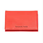 名入れ ノワール名刺入れ 女性 デザイン[ギフトBOX付き] | レッド