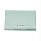 名入れ ノワール名刺入れ 女性 デザイン[ギフトBOX付き] | セージグリーン