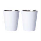 名入れ ペア ステンレスサーモタンブラー 360ml [ギフトボックス付き] | (a)ホワイト×(b)ホワイト