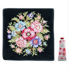 ロクシタン ハンドクリーム＆FEILER ハンカチセット [ラッピング付] | ハンドクリーム（ローズ ）・ハンカチ（ブラック）