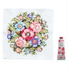 ロクシタン ハンドクリーム＆FEILER ハンカチセット [ラッピング付] | ハンドクリーム（ローズ ）・ハンカチ（ホワイト）