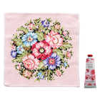 ロクシタン ハンドクリーム＆FEILER ハンカチセット [ラッピング付] | ハンドクリーム（ローズ ）・ハンカチ（ピンク）