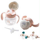 名入れ リッチェル Richell トライ マグセット[5カ月頃から] | ピンクオレンジ