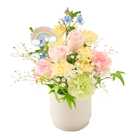 ペットに贈る バラのメモリアルアレンジメント[オリジナル虹ピック付] | ピンク