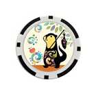 【12デザインから選べる】おしゃれ 動物デザイン ゴルフマーカー 大きめ(マーカーのみ) | 柄 | E:カワウソ(091)