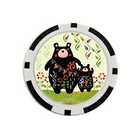 【12デザインから選べる】おしゃれ 動物デザイン ゴルフマーカー 大きめ(マーカーのみ) | 柄 | L:クマ(099)