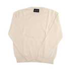 [arcadiarca アルカディアルカ] カシミヤ 100％ クルーネック セーター | ホワイト/L