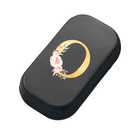 【イニシャルデザイン】名入れ 3段階温度調節 充電式カイロ | ブラック