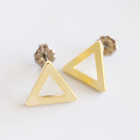 Triangle ピアス | カラー | マットゴールド
