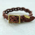 細編みブレスレット | カラー | ダークブラウン 