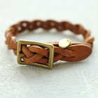 細編みブレスレット | カラー | キャメル 