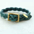 細編みブレスレット | カラー | ブルーグリーン 