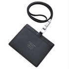 【名入れ】IDカードホルダー レザー | ブラック