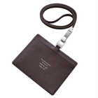 【名入れ】IDカードホルダー レザー | ブラウン