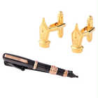 【名入れ】タイピン＆カフスセット | 万年筆とペン先