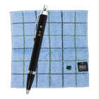 【名入れ】POLO タオルハンカチとPARKERボールペンのギフトセット | ［IM］ブラック×シルバー / ［POLO］ブルー