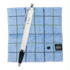 【名入れ】POLO タオルハンカチとPARKERボールペンのギフトセット | ［IM］ホワイト / ［POLO］ブルー