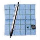 【名入れ】POLO タオルハンカチとPARKERボールペンのギフトセット | ［IM］ブラッシュドメタル / ［POLO］ブルー