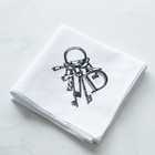 刺繍ハンカチ キーチェーン | 柄 | D - キーチェーン