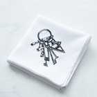 刺繍ハンカチ キーチェーン | 柄 | N - キーチェーン