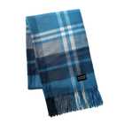 アルカディアルカ arcadiarca カシミヤ100% ストール レディース[無地/チェック柄] | ディープブルーチェック
