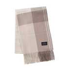 アルカディアルカ arcadiarca カシミヤ100% ストール レディース[無地/チェック柄] | グレーブラウンチェック