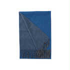 アルカディアルカ arcadiarca カシミヤ100% マフラー メンズ  | ブルー×チャコール