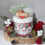 【クリスマス限定】2025年ロゴ入りminijet付1段おむつケーキ