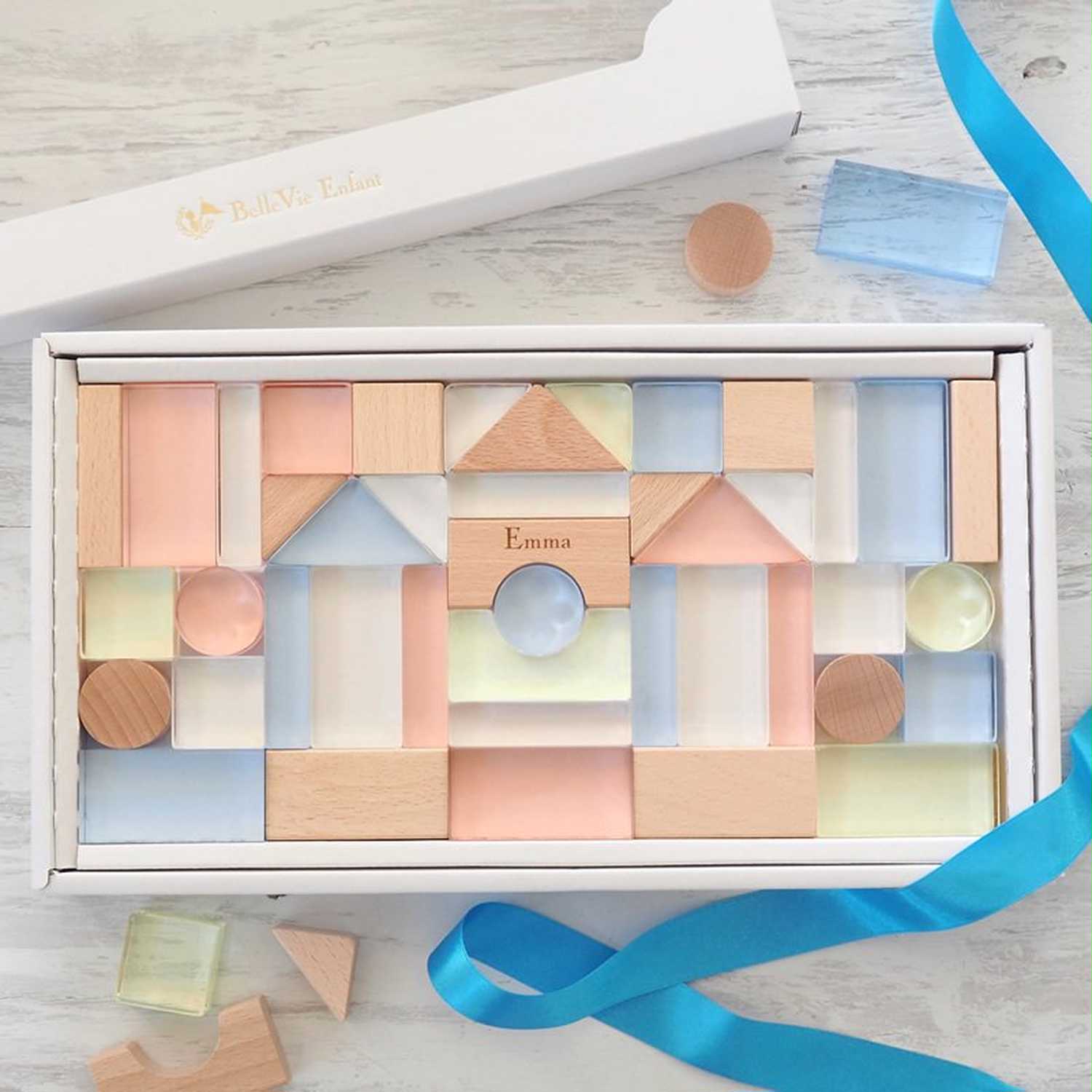 Lumiere Cubes 日本製アクリル&木の積み木