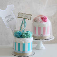 女の子に贈りたい「おむつケーキ」16選。飾って使ってかわいいギフトを贈って。