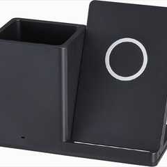 ペンホルダー付ワイヤレス充電器