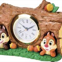 ディズニー チップ&デール 置き時計