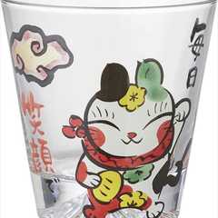 夕立窯 富士山 感謝 グラス(木箱入) 三吉