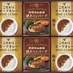 飛騨高山牧場 焼ハンバーグ&ビーフカレーセット BHF-DJ