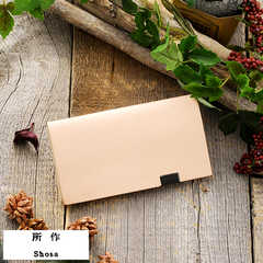 所作 shosa 名刺入れ 白ヌメ革 Card Case ナチュラル