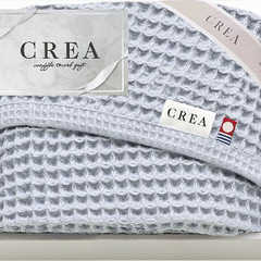 CREA×今治ワッフルソフト バスタオル CRW9350-BL ブルー